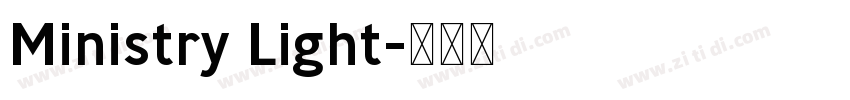 Ministry Light字体转换